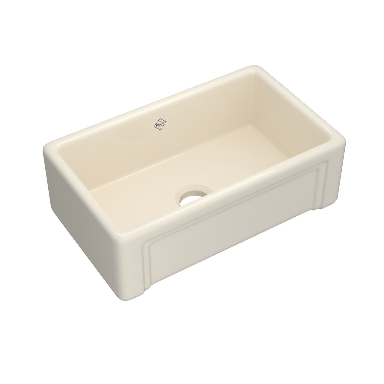 Shaws Original Egerton Casement Edge Front Single Bowl Farmhouse Apron Front Fireclay Kitchen Sink - BNGBath