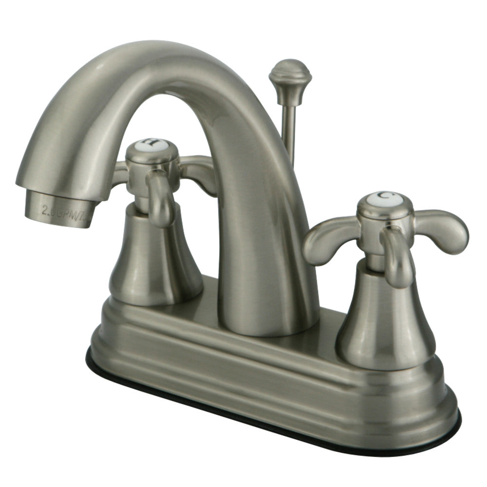 Kingston Brass KS7618TX 4 in. Centerset Bathroom Faucet, Brushed Nickel - BNGBath