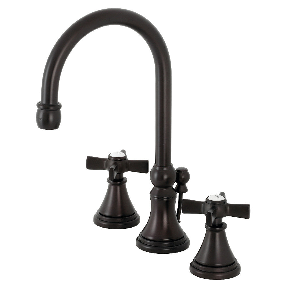 Kingston Brass KS2985ZX Millennium Widespread Bathroom Faucet with Brass Pop-Up, Oil Rubbed Bronze - BNGBath