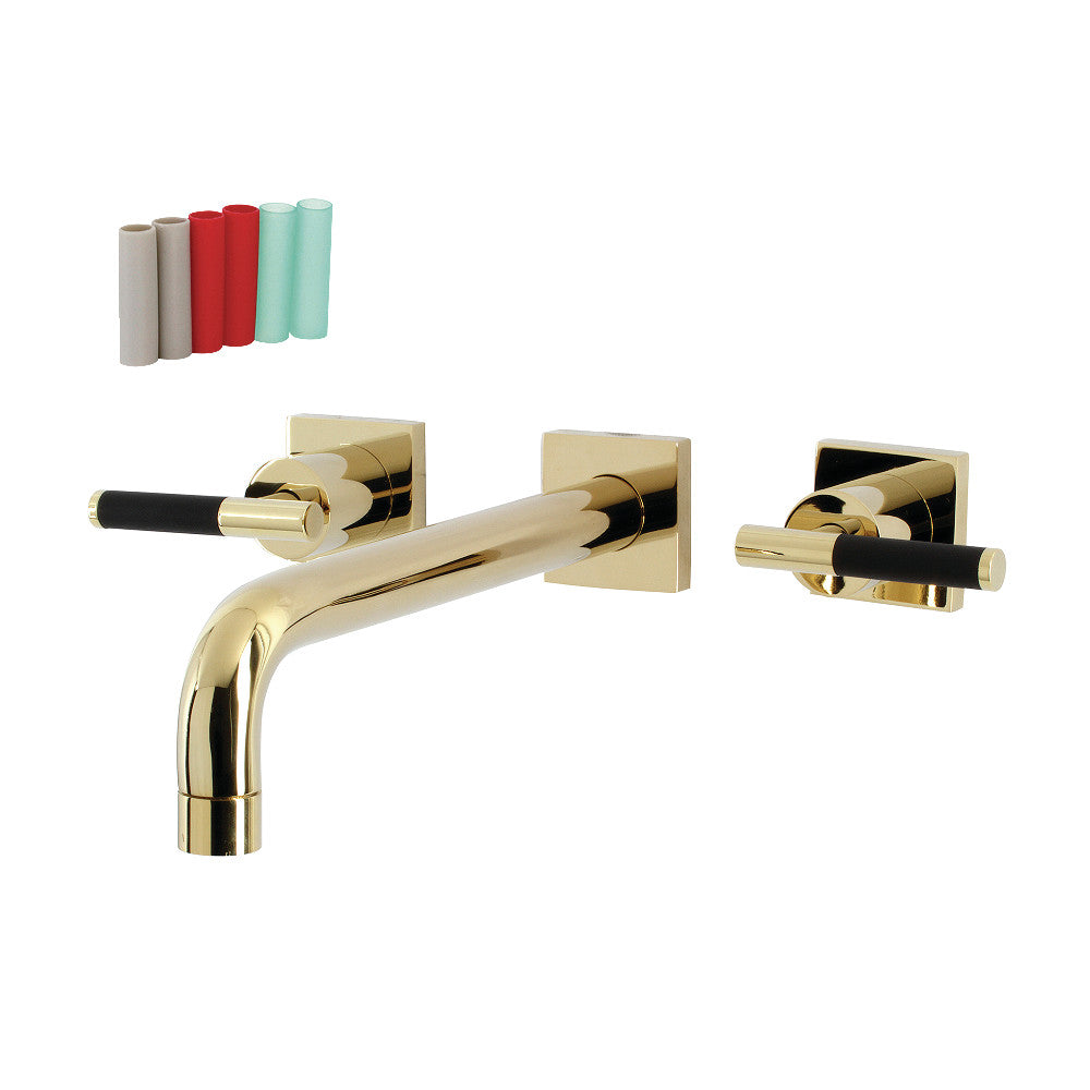 Kingston Brass KS6022CKL Ksiser Wall Mount Tub Faucet, Polished Brass - BNGBath