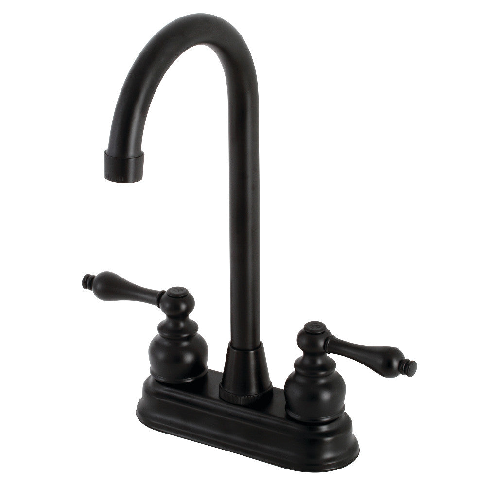 Kingston Brass KB490AL 4-Inch Bar Faucet, Matte Black - BNGBath