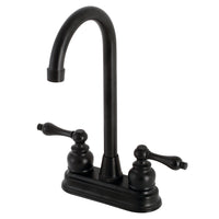 Thumbnail for Kingston Brass KB490AL 4-Inch Bar Faucet, Matte Black - BNGBath