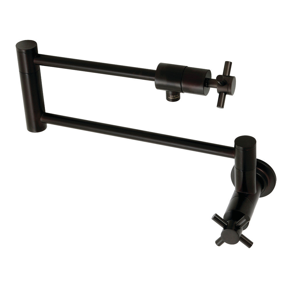 Kingston Brass KS4105DX Concord Wall Mount Pot Filler, Oil Rubbed Bronze - BNGBath