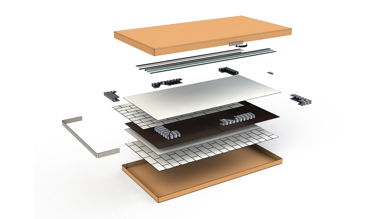 Novaline 36 x 48 x 72 Subway Tile Glue up Wall Kit in White - BNGBath