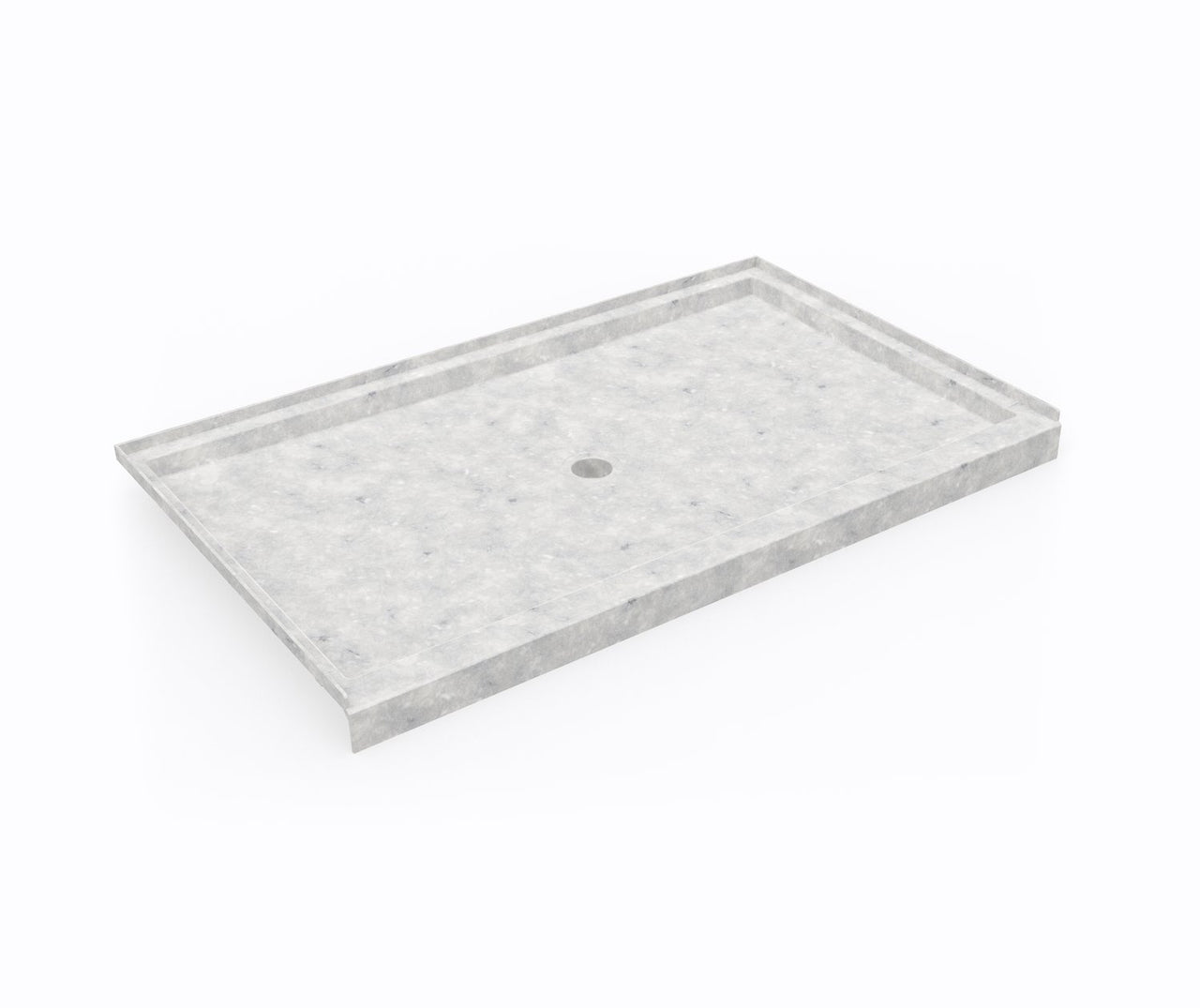 SS-3660 36 x 60 Swanstone Alcove Shower Pan with Center Drain - BNGBath