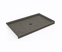 Thumbnail for SS-3660 36 x 60 Swanstone Alcove Shower Pan with Center Drain - BNGBath