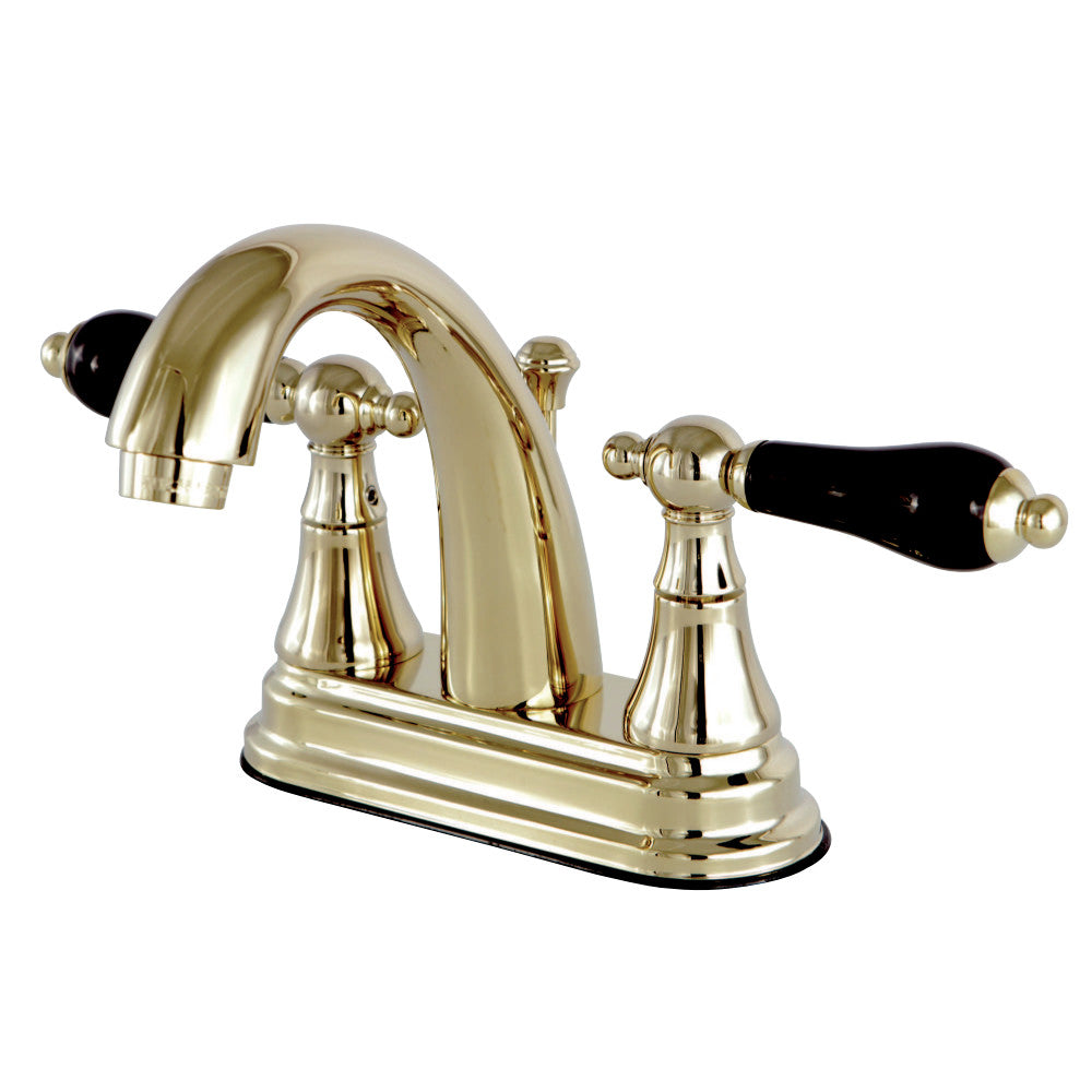 Kingston Brass KS7612PKL 4 in. Centerset Bathroom Faucet, Polished Brass - BNGBath