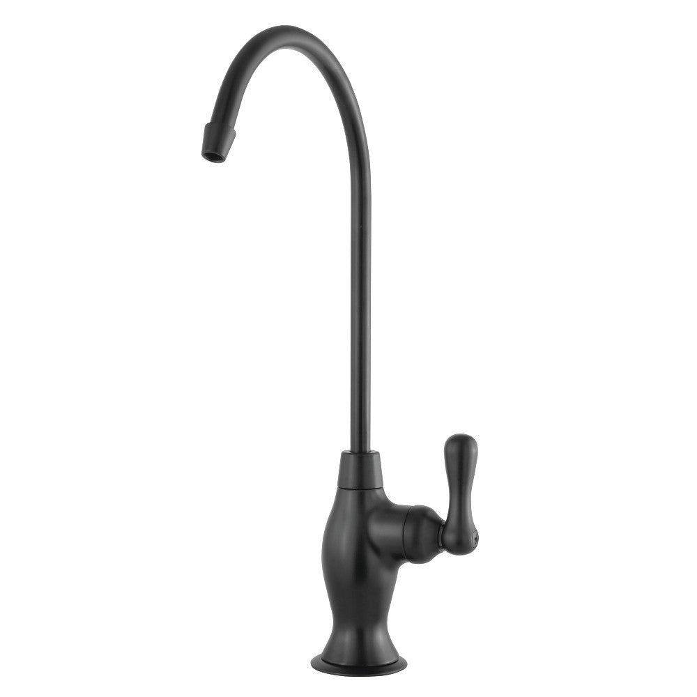 Kingston Brass KSAG3190AL Restoration Reverse Osmosis System Filtration Water Air Gap Faucet, Matte Black - BNGBath