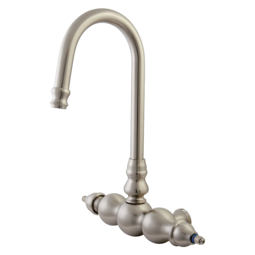 Kingston Brass ABT300-8 Vintage Gooseneck Faucet, Brushed Nickel - BNGBath