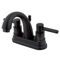 Thumbnail for Kingston Brass KS8615DL 4 in. Centerset Bathroom Faucet, Oil Rubbed Bronze - BNGBath