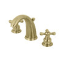 Thumbnail for Kingston Brass KB987AXSB Victorian 2-Handle 8 in. Widespread Bathroom Faucet, Brushed Brass - BNGBath