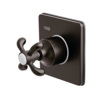 Thumbnail for Kingston Brass KS3045TX 3-Way Diverter Valve with Trim Kit, Oil Rubbed Bronze - BNGBath