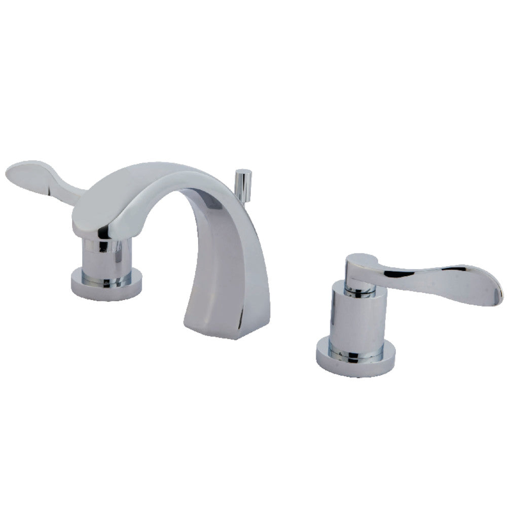 Kingston Brass KS4981DFL 8 in. Widespread Bathroom Faucet, Polished Chrome - BNGBath