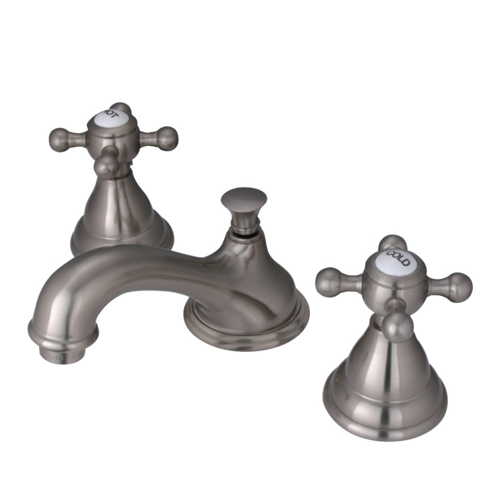 Kingston Brass KS5568BX 8 in. Widespread Bathroom Faucet, Brushed Nickel - BNGBath