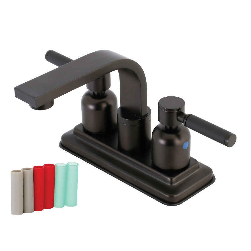 Kingston Brass KB8465DKL Kaiser 4-Inch Centerset Bathroom Faucet, Oil Rubbed Bronze - BNGBath