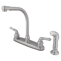 Thumbnail for Kingston Brass KB758SP Magellan Centerset Kitchen Faucet, Brushed Nickel - BNGBath