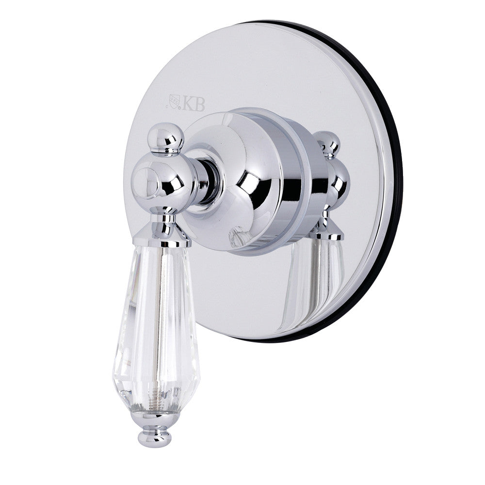 Kingston Brass KS3031WLL 3-Way Diverter Valve with Trim Kit, Polished Chrome - BNGBath