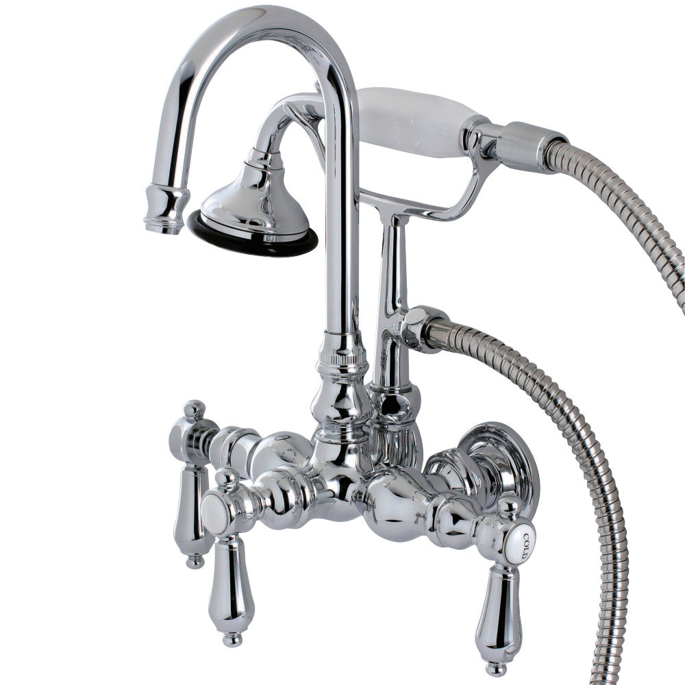 Aqua Vintage AE8T1BAL Heirloom Wall Mount Clawfoot Tub Faucet, Polished Chrome - BNGBath