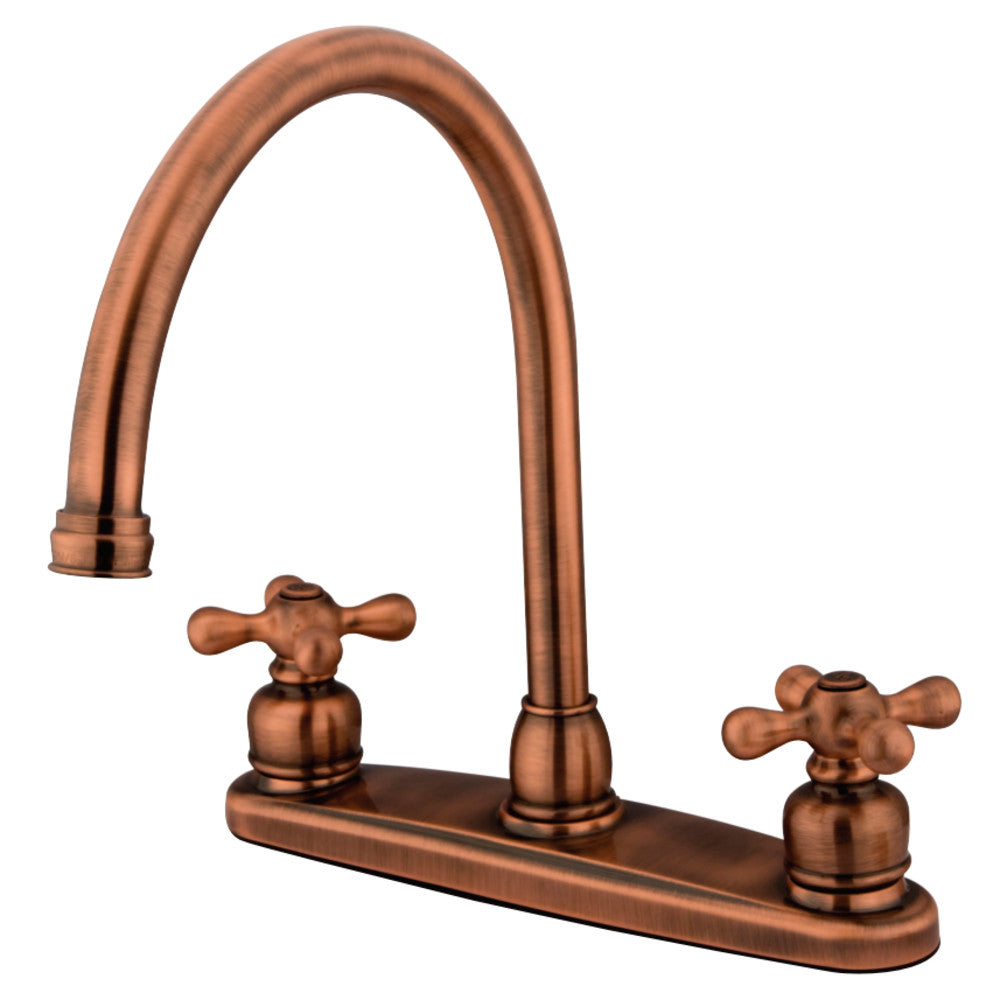 Kingston Brass KB726AXLS 8-Inch Centerset Kitchen Faucet, Antique Copper - BNGBath