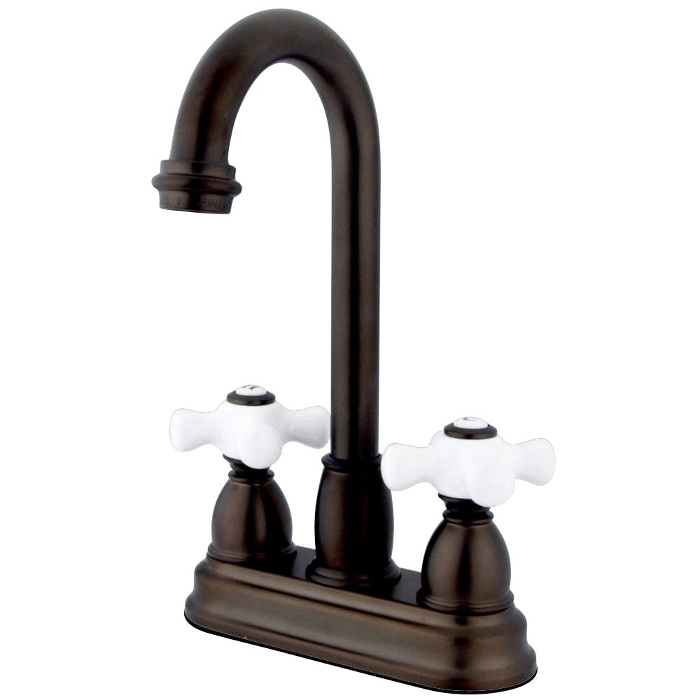 Kingston Brass KB3495PX Restoration 4" Centerset Bar Faucet, Oil Rubbed Bronze - BNGBath