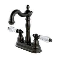 Thumbnail for Kingston Brass KB1495WLL Wilshire Two-Handle Bar Faucet, Oil Rubbed Bronze - BNGBath