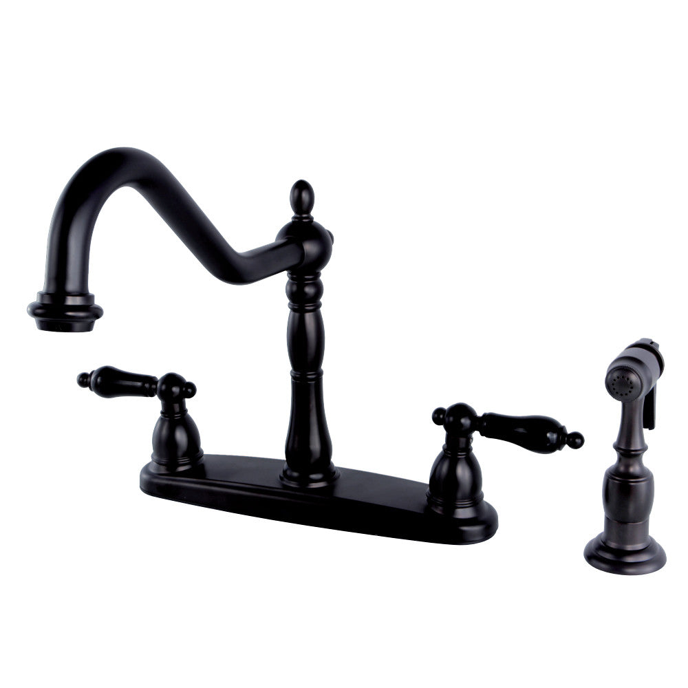 Kingston Brass KB1755PKLBS Duchess Centerset Kitchen Faucet, Oil Rubbed Bronze - BNGBath