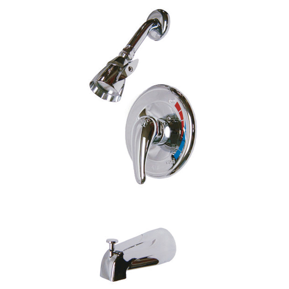 Kingston Brass KB6651LL Tub and Shower Faucet, Polished Chrome - BNGBath