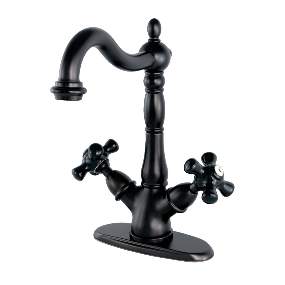 Kingston Brass KS1495PKX Duchess 2-Handle Vessel Sink Faucet, Oil Rubbed Bronze - BNGBath