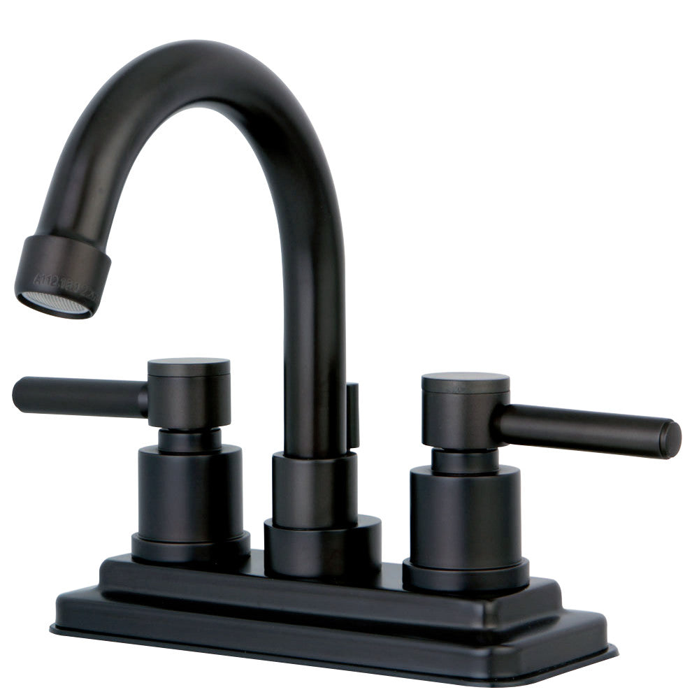 Kingston Brass KS8665DL Concord 4 in. Centerset Bathroom Faucet with Brass Pop-Up, Oil Rubbed Bronze - BNGBath