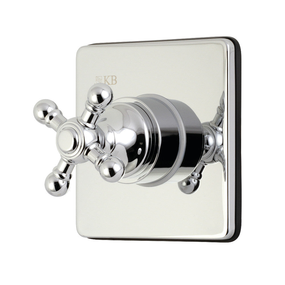 Kingston Brass KS3041BX 3-Way Diverter Valve with Trim Kit, Polished Chrome - BNGBath