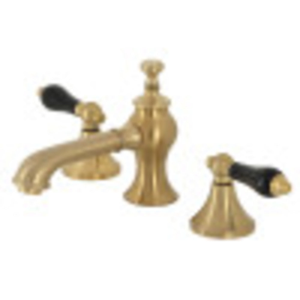 Kingston Brass KC7067PKL Duchess Widespread Bathroom Faucet with Brass Pop-Up, Brushed Brass - BNGBath