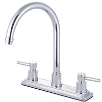 Thumbnail for Kingston Brass KS8791DLLS Concord Centerset Kitchen Faucet, Polished Chrome - BNGBath