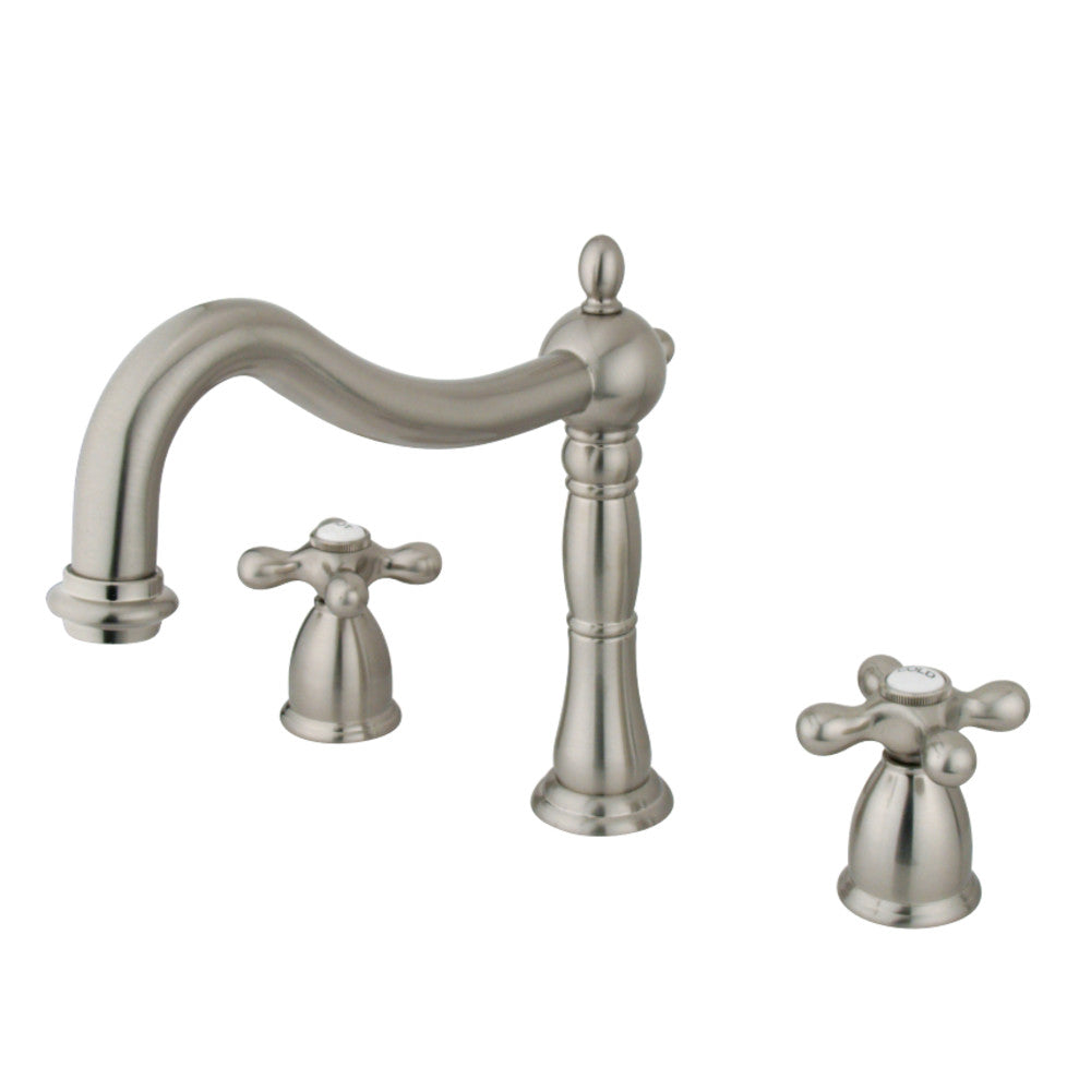 Kingston Brass KS1348AX Heritage Roman Tub Faucet, Brushed Nickel - BNGBath