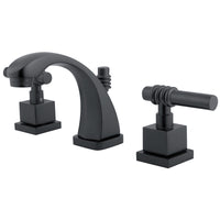 Thumbnail for Kingston Brass KS4945QL Milano Widespread Bathroom Faucet, Oil Rubbed Bronze - BNGBath