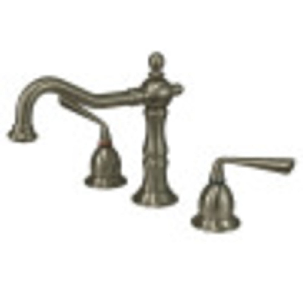 Kingston Brass KS1978ZL 8 in. Widespread Bathroom Faucet, Brushed Nickel - BNGBath