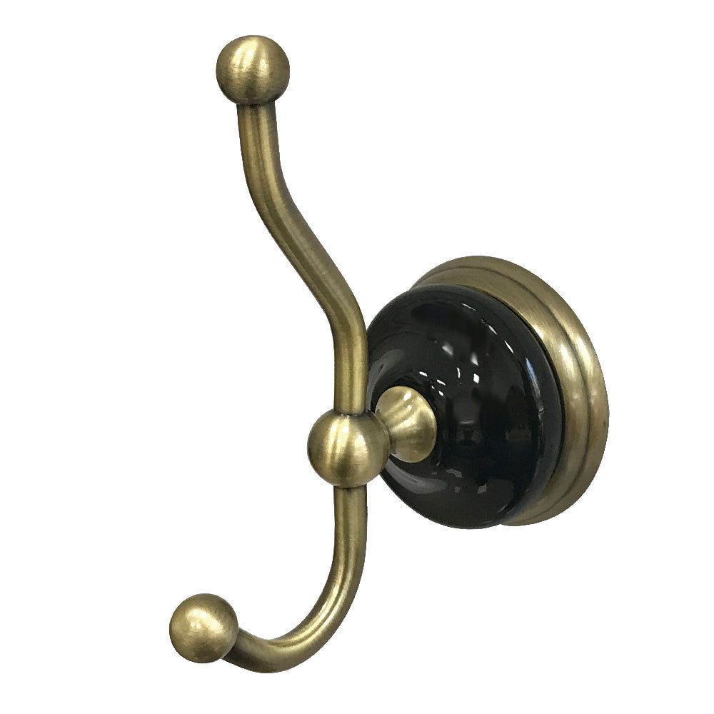 Kingston Brass BA9117AB Water Onyx Robe Hook, Antique Brass - BNGBath