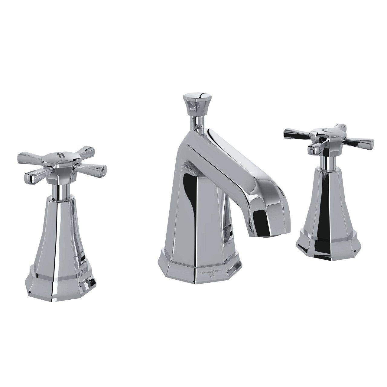 Perrin & Rowe Deco High Neck Widespread Bathroom Faucet - BNGBath