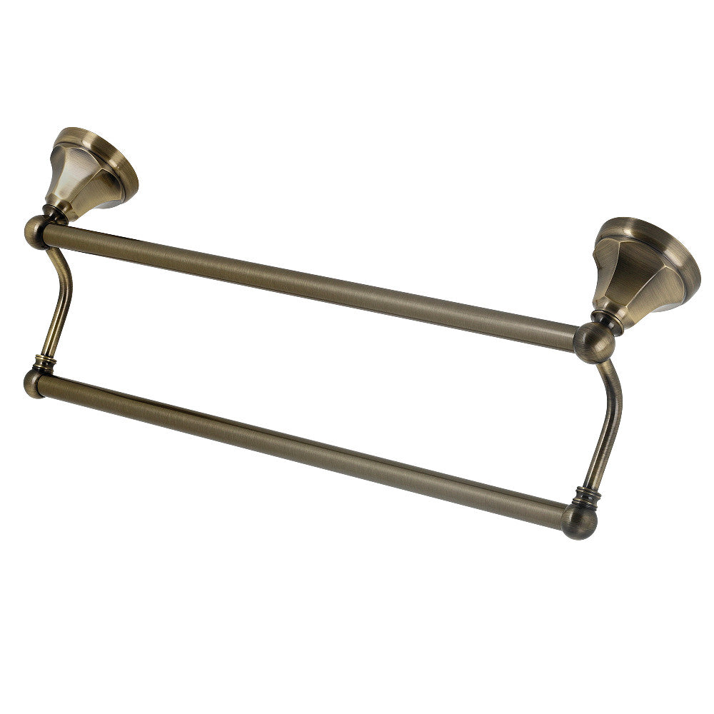 Kingston Brass BA4813AB Metropolitan 24-Inch Dual Towel Bar, Antique Brass - BNGBath