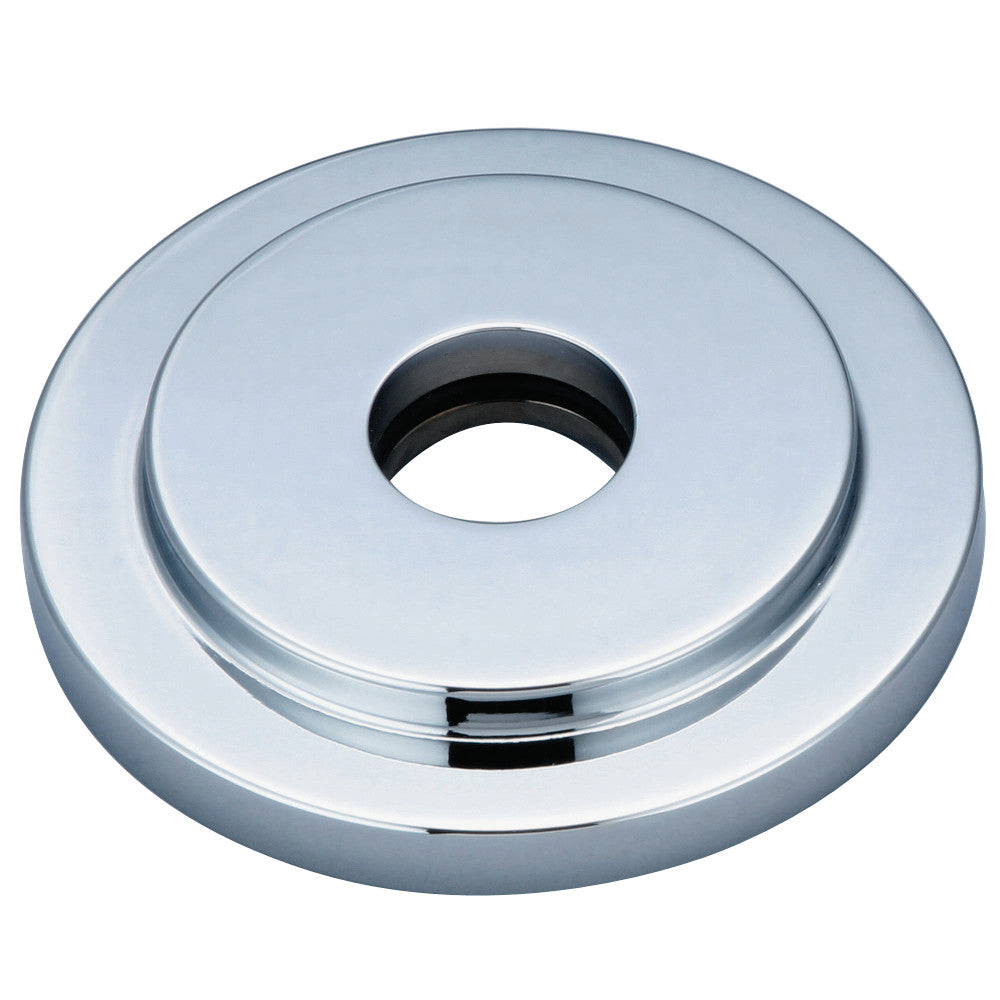 Kingston Brass FLEURO1 Manhattan Heavy Duty Round Solid Cast Brass Shower Flange, Polished Chrome - BNGBath