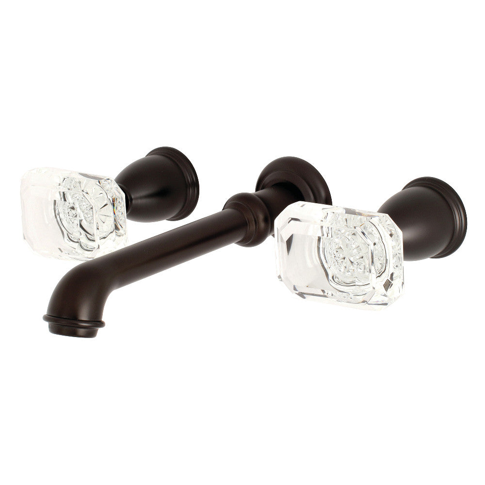 Kingston Brass KS7025WQL Krystal Onyx Wall Mount Roman Tub Faucet, Oil Rubbed Bronze - BNGBath