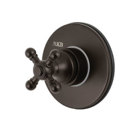 Thumbnail for Kingston Brass KS3035BX 3-Way Diverter Valve with Trim Kit, Oil Rubbed Bronze - BNGBath