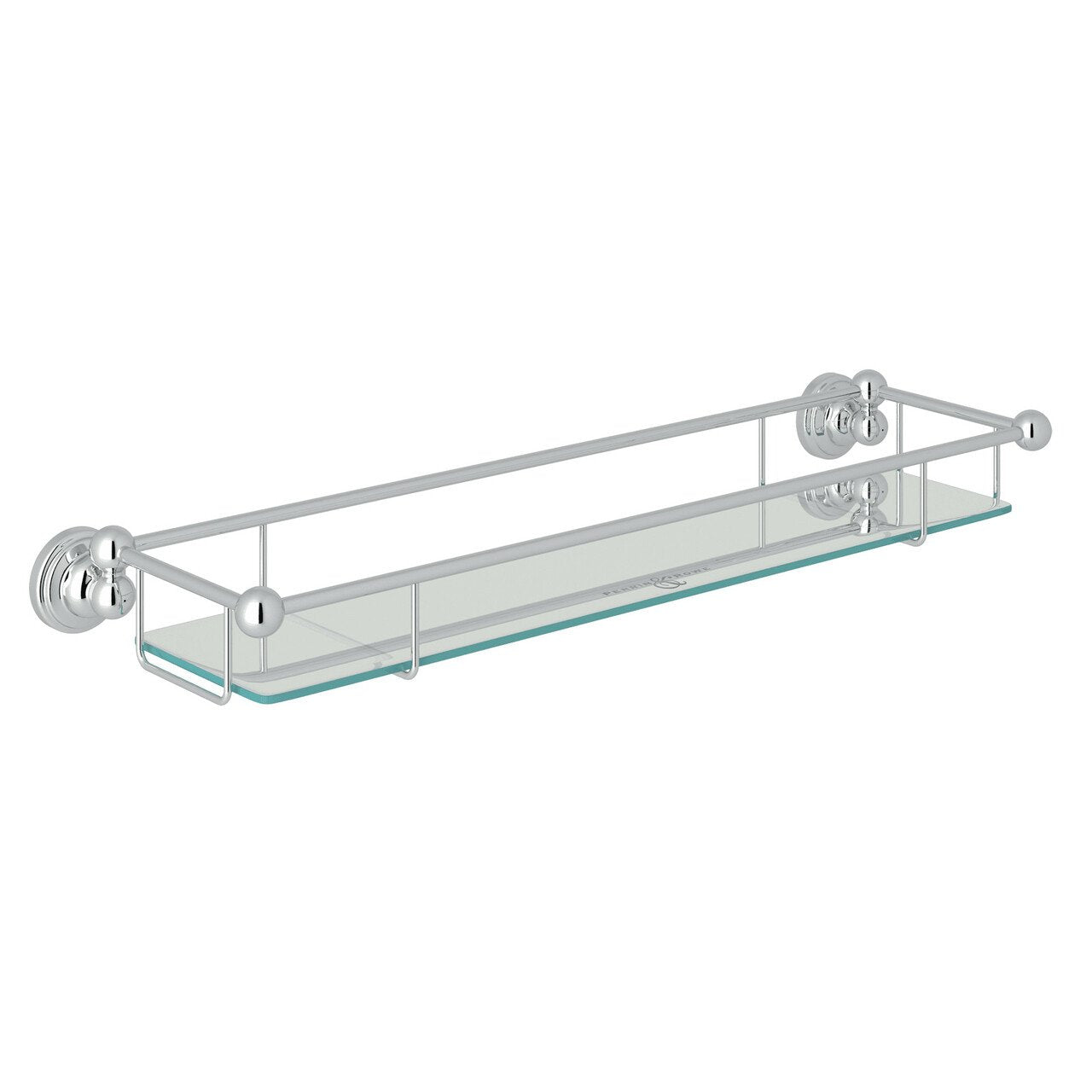 Perrin & Rowe Edwardian Wall Mount Tempered Glass Vanity Shelf - BNGBath