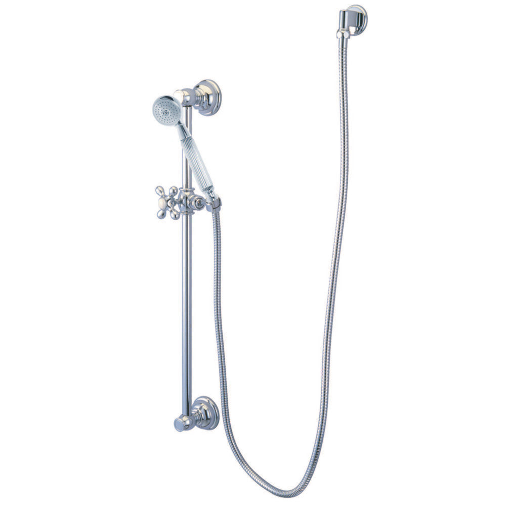 Kingston Brass KAK3421W1 Made To Match Hand Shower Combo with Slide Bar, Polished Chrome - BNGBath