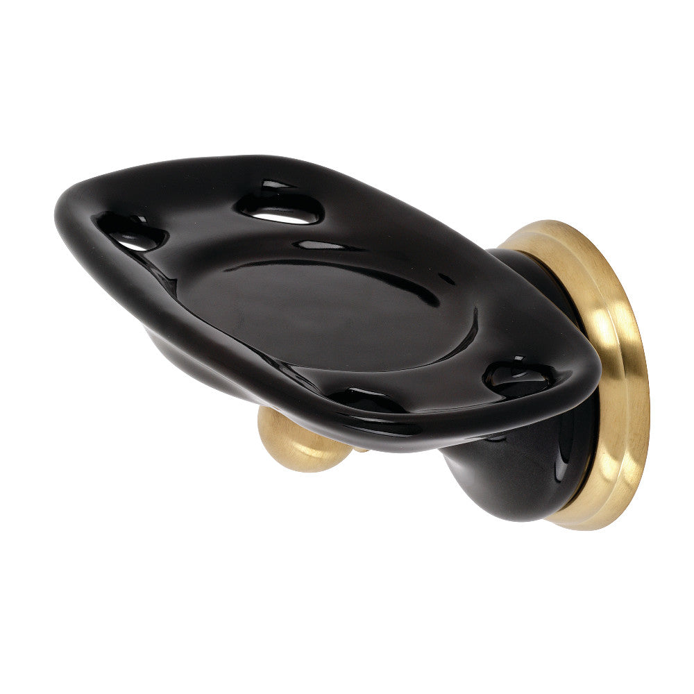 Kingston Brass BA9115BB Water Onyx Soap Dish Holder, Brushed Brass - BNGBath