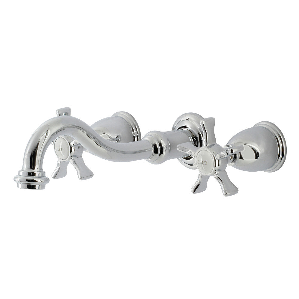 Kingston Brass KS3021NX Hamilton Two-Handle Wall Mount Tub Faucet, Polished Chrome - BNGBath