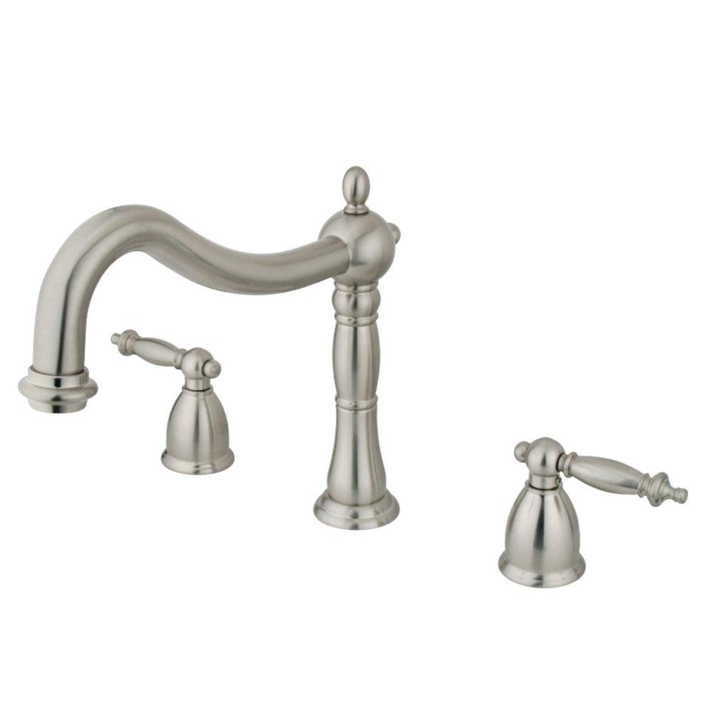 Kingston Brass KS1348TL Heritage Roman Tub Faucet, Brushed Nickel - BNGBath