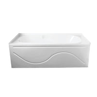 Thumbnail for Aqua Eden VTAP603216L Alcove BathTub 59-13/16 in. L x 32 in. W x 20-1/4 in. H - BNGBath