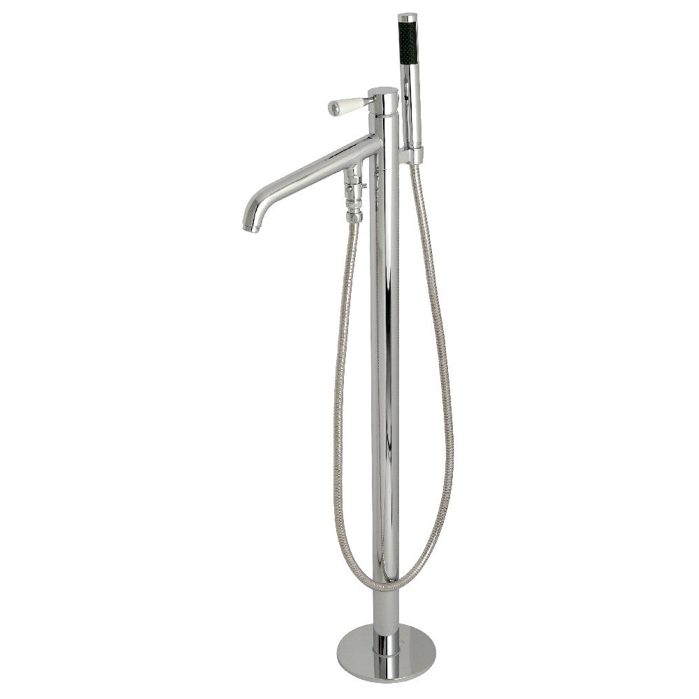 Kingston Brass KS8131DPL Paris Freestanding Tub Faucet with Hand Shower, Polished Chrome - BNGBath