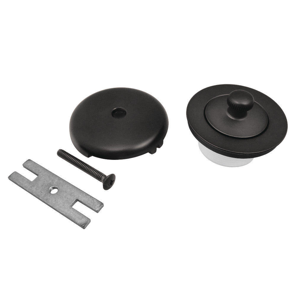 Kingston Brass DLT5301A0 Lift & Turn Tub Drain Kit, Matte Black - BNGBath