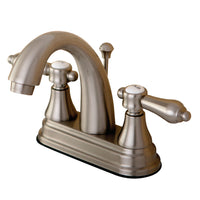 Thumbnail for Kingston Brass KS7618BAL 4 in. Centerset Bathroom Faucet, Brushed Nickel - BNGBath